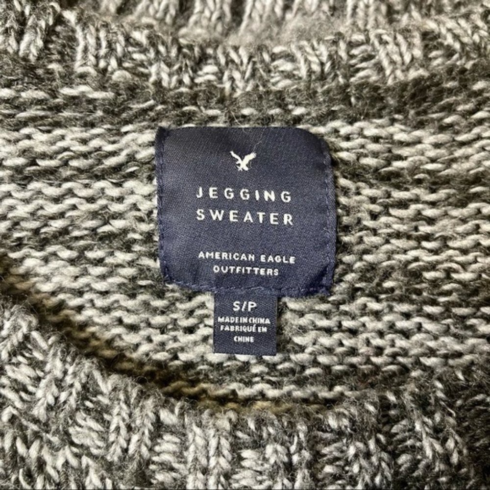 American Eagle Rainbow Fair Isle Nordic Jegging Holiday Sweater Small - Picture 11 of 11